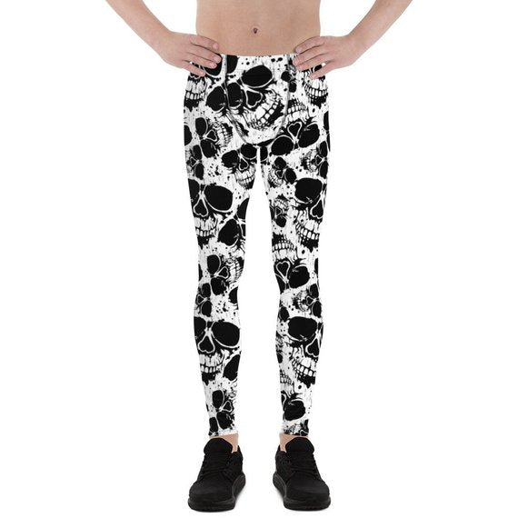 Black and white skull men&