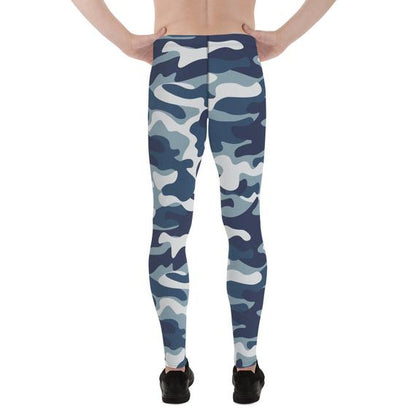 Men’s Urban Camo Army pattern activewear leggings by Maroon Sooty, featuring military-style camouflage design.