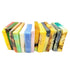Assorted Yellow Shadow vegan soap sampler with various natural bodycare soap samples in colorful wrapping.
