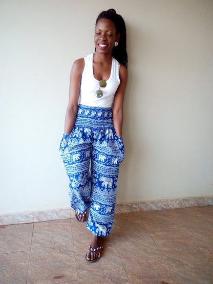 High waist African animal print T-shirt by White Baobab featuring bold animal patterns and a stylish high waist design.