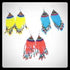 Handmade Maasai beaded earrings by White Baobab featuring colorful African beadwork, designed for women.