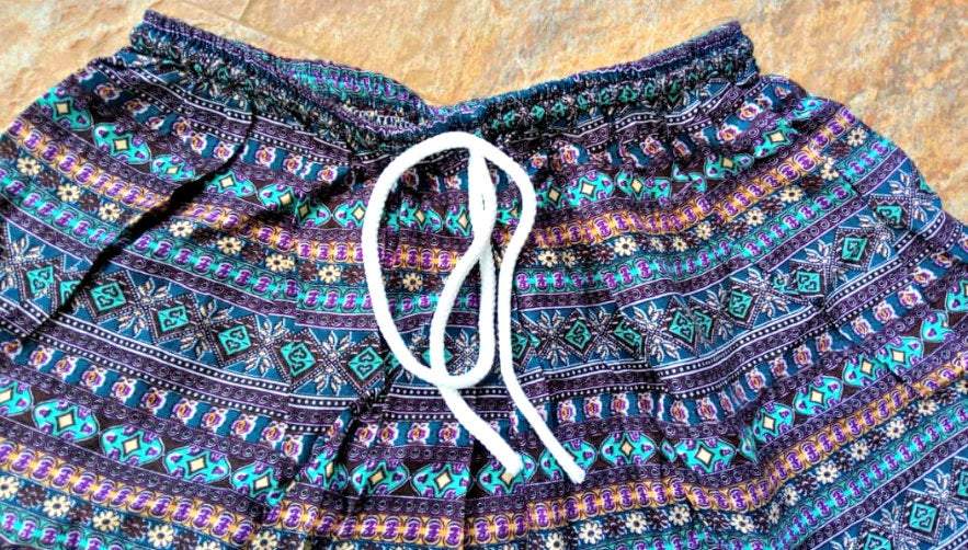 White Baobab African Summer short pant T-shirt featuring vibrant, colorful African-inspired design on soft fabric