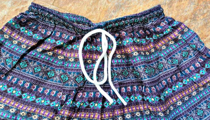White Baobab African Summer short pant T-shirt featuring vibrant, colorful African-inspired design on soft fabric