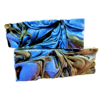 Yellow Shadow Sandalwood Spirit Soap for bath and beauty, featuring a smooth bar with sandalwood scent and natural ingredients.