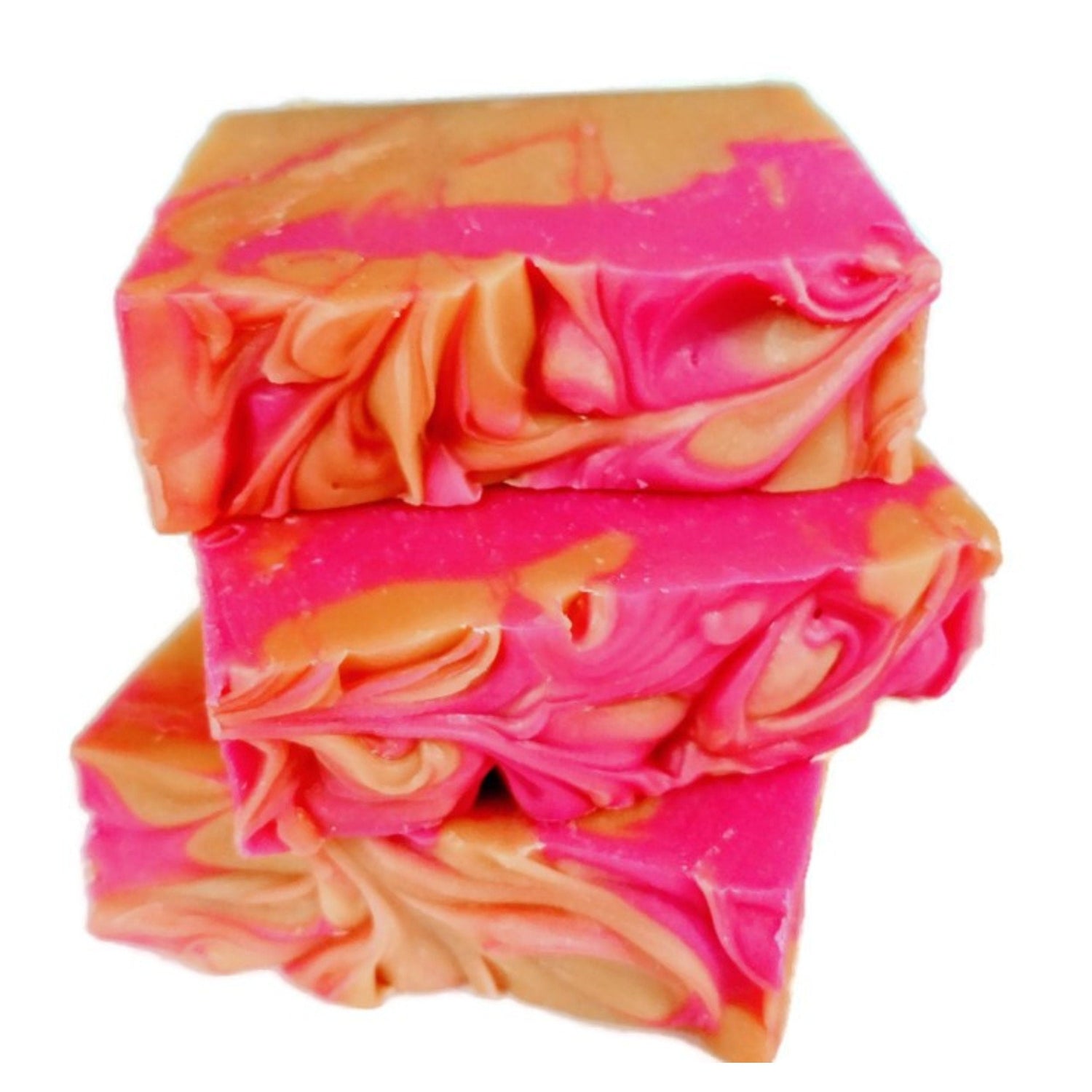 Yellow Shadow Orange Blossom Soap for bath and beauty, showing a bar with orange blossom scent and floral design.