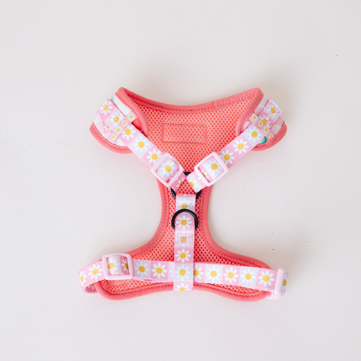 Lilac Hemera Precious Peach Collection adjustable pet harness with soft peach-colored fabric and secure buckle fastening.