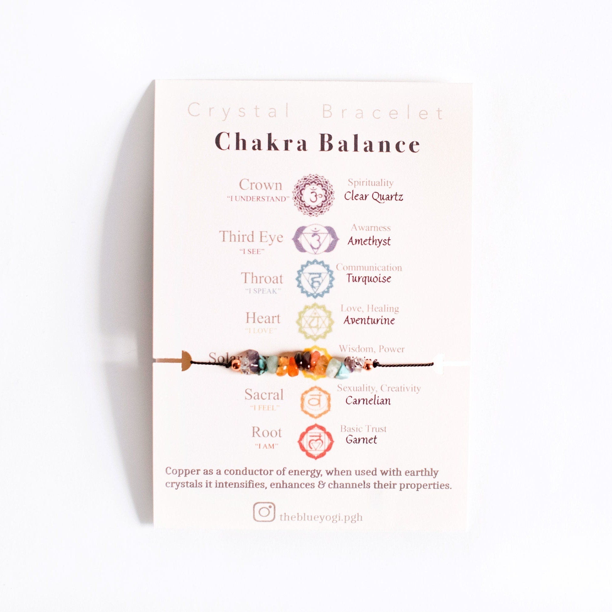 Turquoise Mulberry Chakra Balance crystal bracelet with eco-friendly beads, designed for spiritual harmony and sustainable fashion.