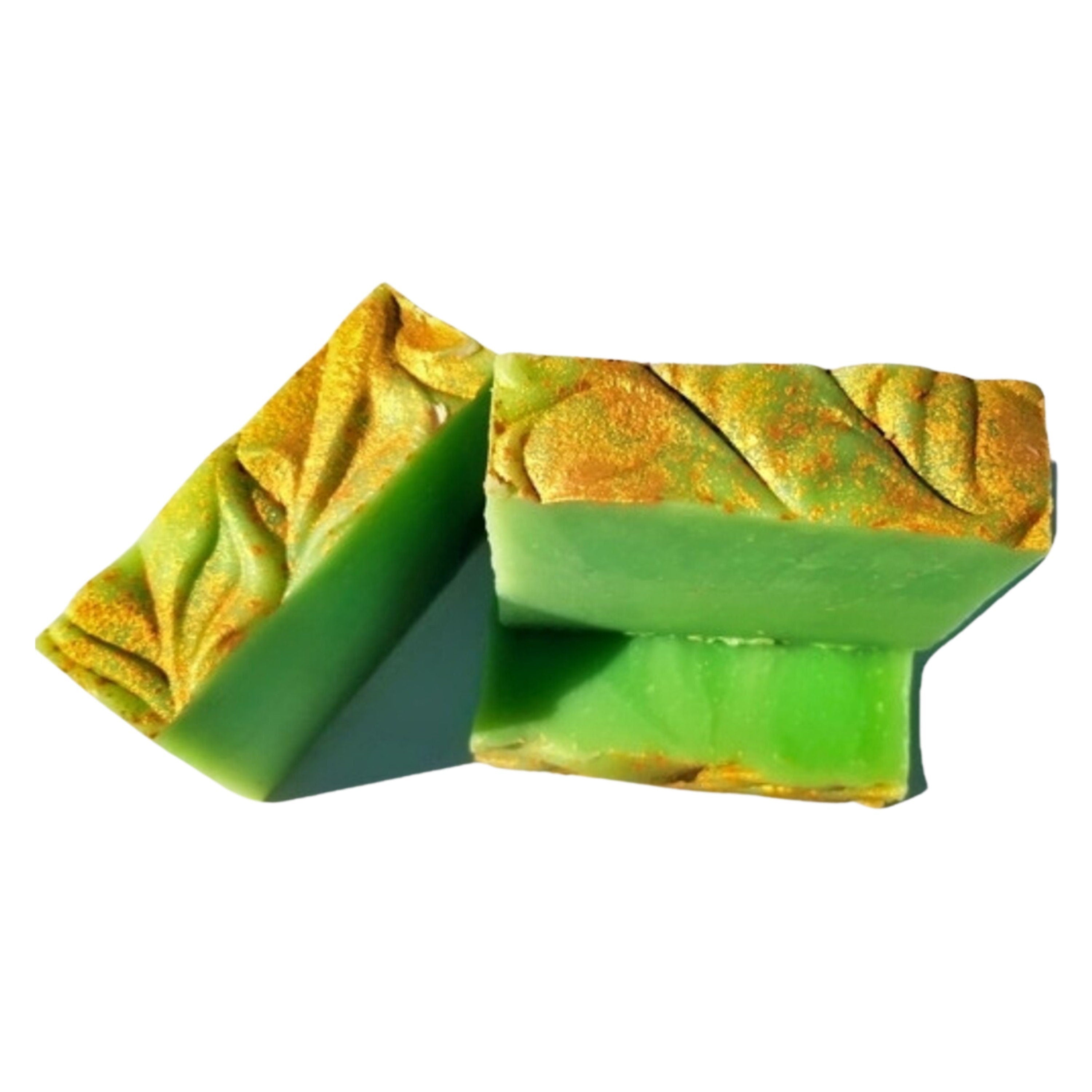 Yellow Shadow Sparkling Apple Soap for bath and beauty, featuring a shiny, decorative soap with a sparkling apple design.