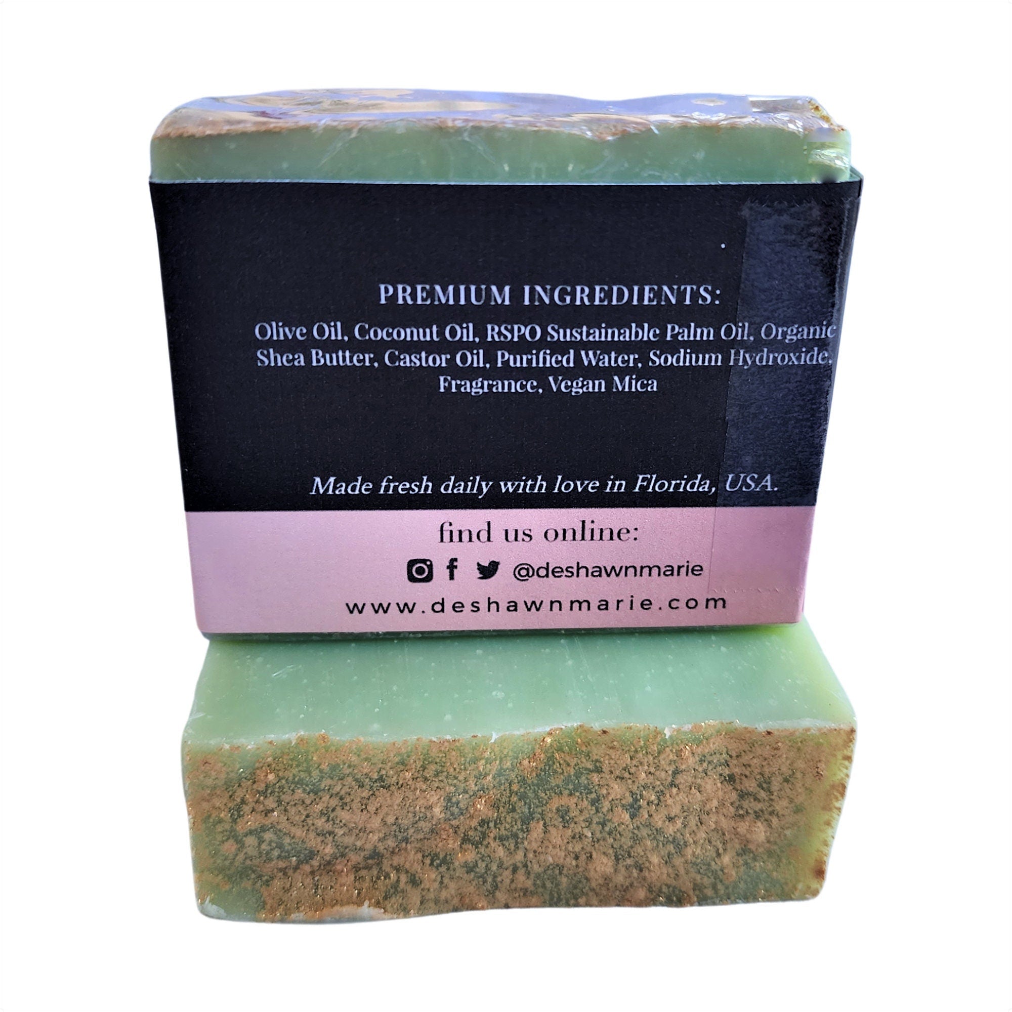 Yellow Shadow Sparkling Apple Soap for bath and beauty, featuring a shiny, colorful soap bar with apple fragrance.