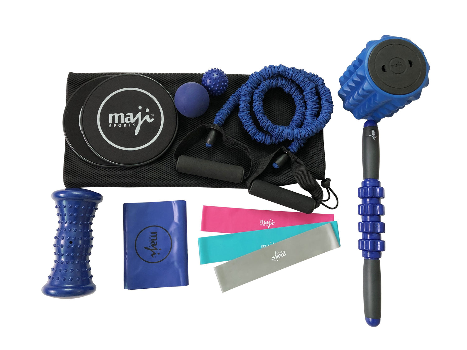 Azure Jason Fitness and Muscle Recovery Bundle with sports and outdoor accessories, featuring exercise tools and recovery equipment.