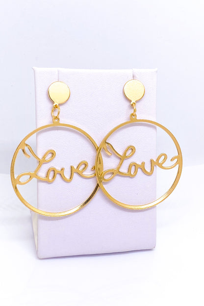 Burgundy Uranus Love Earrings, stylish hoop earrings with heart-shaped design, perfect for everyday wear and special occasions.