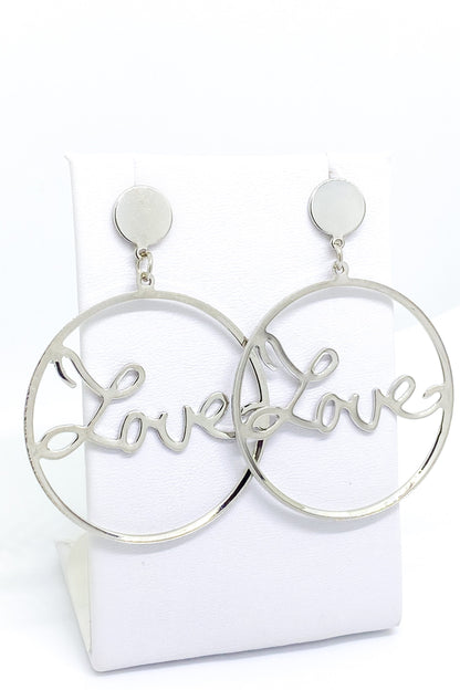 Burgundy Uranus Love Earrings, gold hoop earrings with heart-shaped charms, stylish jewelry for women.