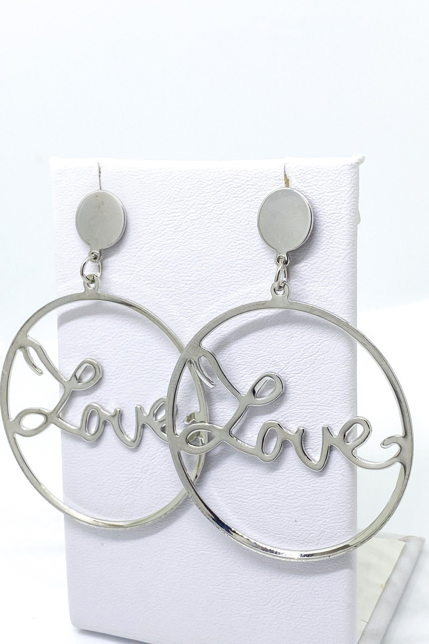 Burgundy Uranus Love Earrings hoops, gold-tone earrings with heart-shaped design, stylish jewelry for women.