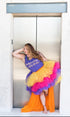 Champagne Pontus fantasy skirt for women with flowing fabric and stylish design, perfect for casual or dressy occasions.