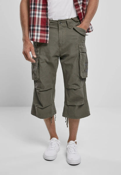 Callisto Industry 3/4 Cargo Shorts with multiple pockets, casual fit, and durable fabric for outdoor and everyday wear.