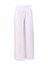 White Italian silk Palazzo pants from Violet Medea, featuring a flowing, elegant design and wide-leg style.