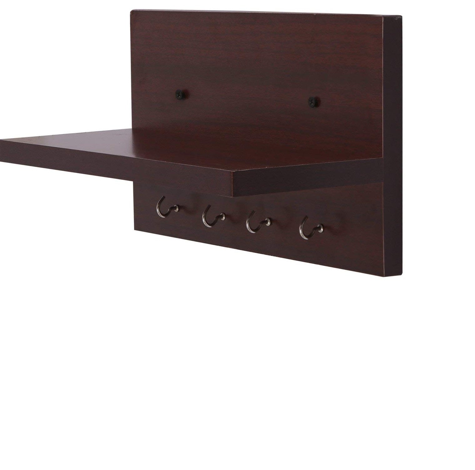 Wall hanging key holder by Apricot Lucky with floating mahogany design for home decor and organized key storage.