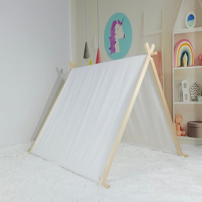 Amaranth Thistle kids A-frame sleepover tent replacement cover with colorful lights, designed for fun indoor play and sleepovers.