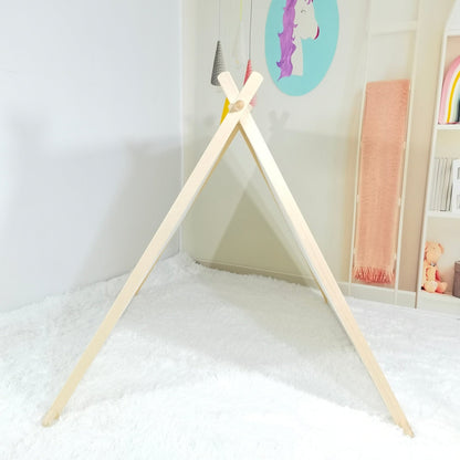 Amaranth Thistle kids A-frame sleepover tent replacement cover with colorful lights, designed for outdoor play and sleepovers.