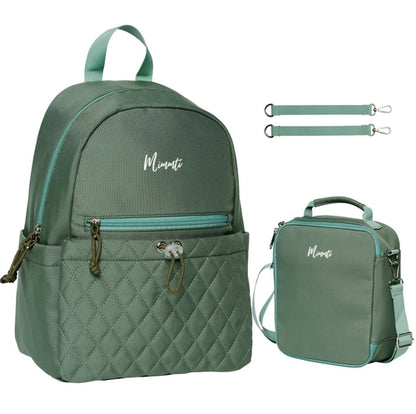 Ochre Athena MIMMTI® Kinderrugzak in mint green, a children&