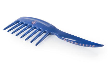 Anatase KurlsPlus comb for bath and beauty, showing a close-up of the black plastic comb with wide teeth on a white background.