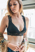 Black lace keyhole bralette from Periwinkle Aether&