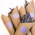 Dried French lavender flowers in a bouquet, ideal for home decor, from Carmine Arachne, showcasing fragrant purple lavender blooms.