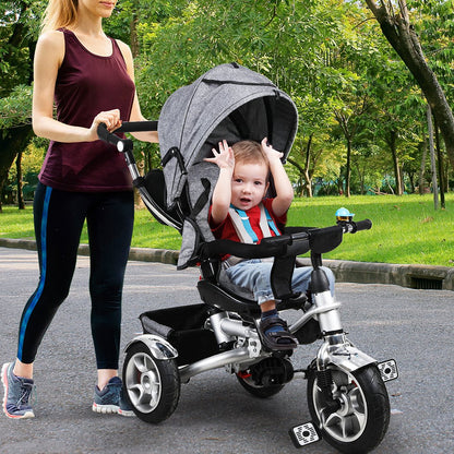 Ultramarine Dione BoPeep 5-in-1 kids tricycle walker and balance bike for toddlers, shown in a lifestyle setting.