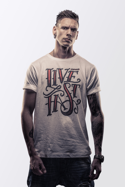 Callisto Live Fast T-shirt featuring bold graphic design, comfortable fit, and casual style, perfect for everyday wear.