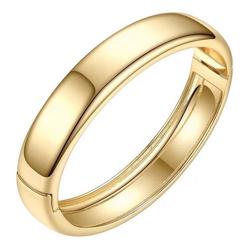 Gold Liza Bracelet by Bronze Lucy featuring a sleek bangle design, perfect for elegant jewelry and watch accessories.