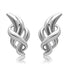 Rhodium white metal earrings by Turquoise Tiger, sleek jewelry with a polished finish and no stones for a minimalist look.