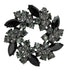 Turquoise Tiger LO2917 Ruthenium White Metal Brooch featuring a detailed top design, jewelry and watch accessory.
