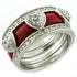 Rhodium 925 sterling silver ring with AAA gemstones by Turquoise Tiger, featuring intricate design and polished finish.