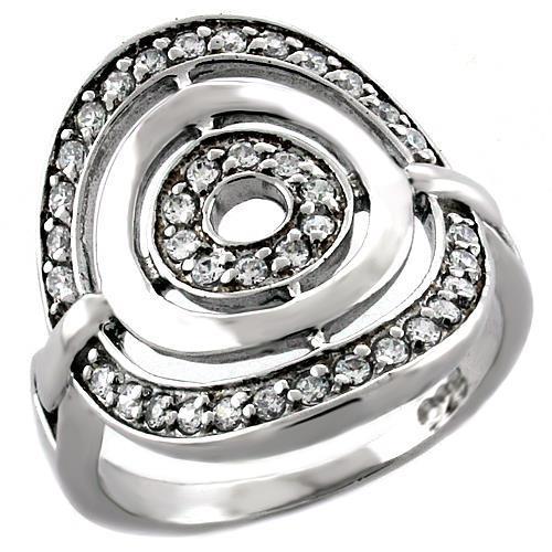 Rhodium 925 sterling silver ring with AAA gemstone from Turquoise Tiger, showcasing intricate design and polished finish.