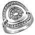 Rhodium 925 sterling silver ring with AAA gemstone from Turquoise Tiger, showcasing intricate design and polished finish.
