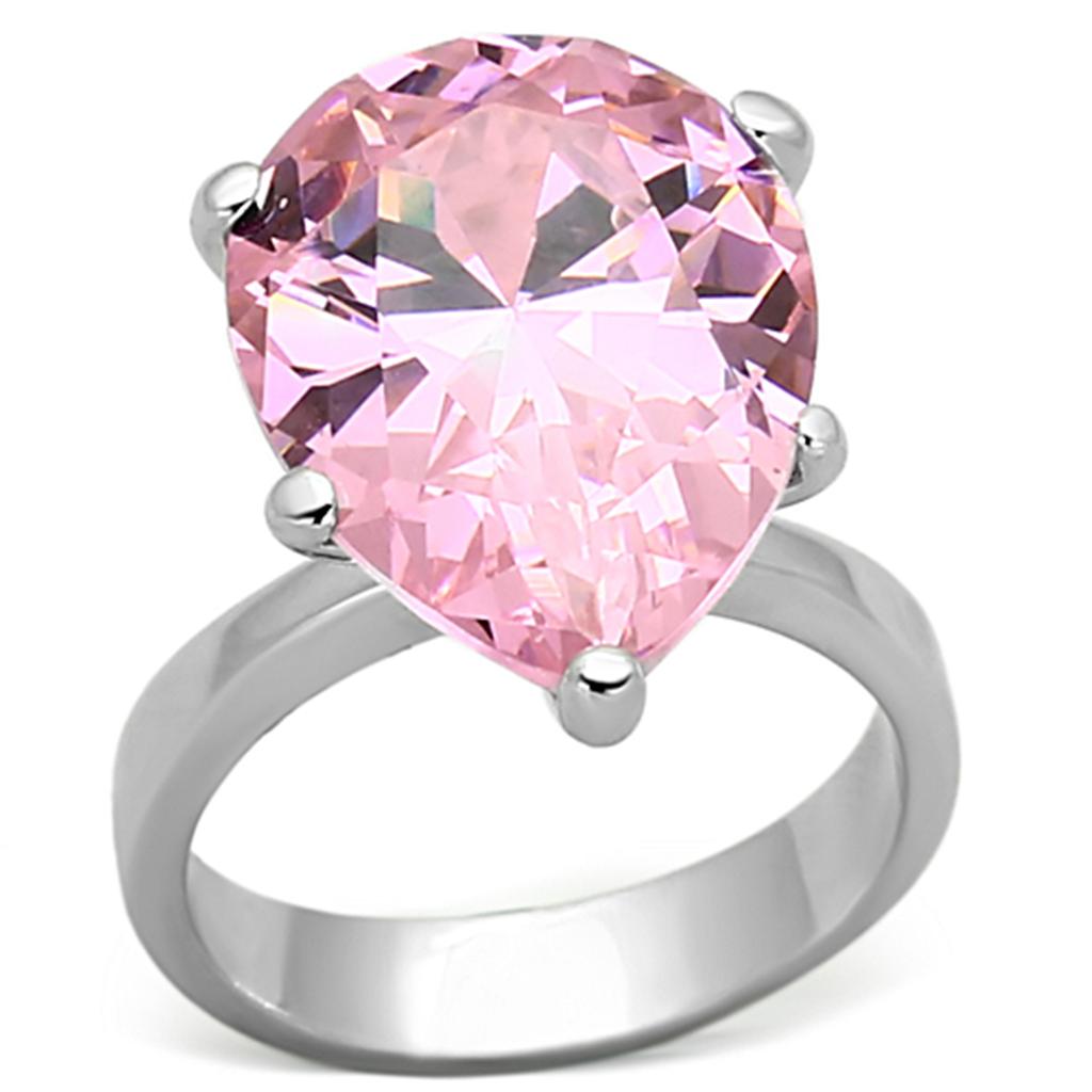 Rhodium 925 sterling silver ring with AAA gemstones from Turquoise Tiger, featuring intricate design and polished finish.