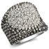 Rhodium and ruthenium 925 sterling silver jewelry piece by Turquoise Tiger displayed on a plain background.