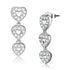 Rhodium 925 sterling silver earrings with AAA grade cubic zirconia from Turquoise Tiger, showcasing elegant jewelry design.