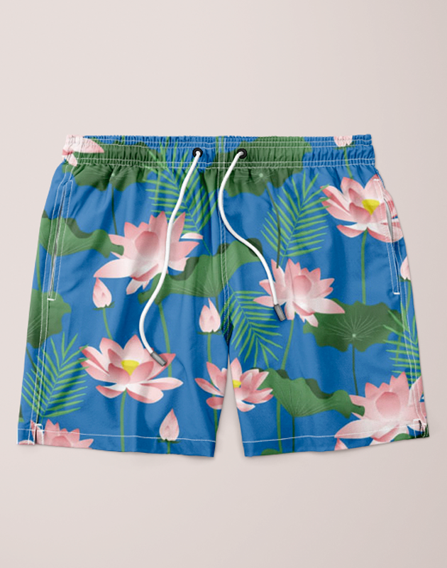 Sky Felix Lotus Love Shorts T-shirt featuring a colorful lotus flower design on soft fabric.