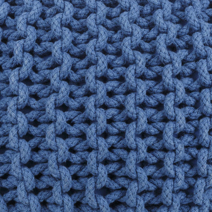 Eisenberg Woven Gray Pouf
