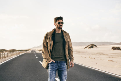 Callisto M65 Giant Heavy Jacket for men, shown in multiple colors, featuring durable fabric and military-inspired design.