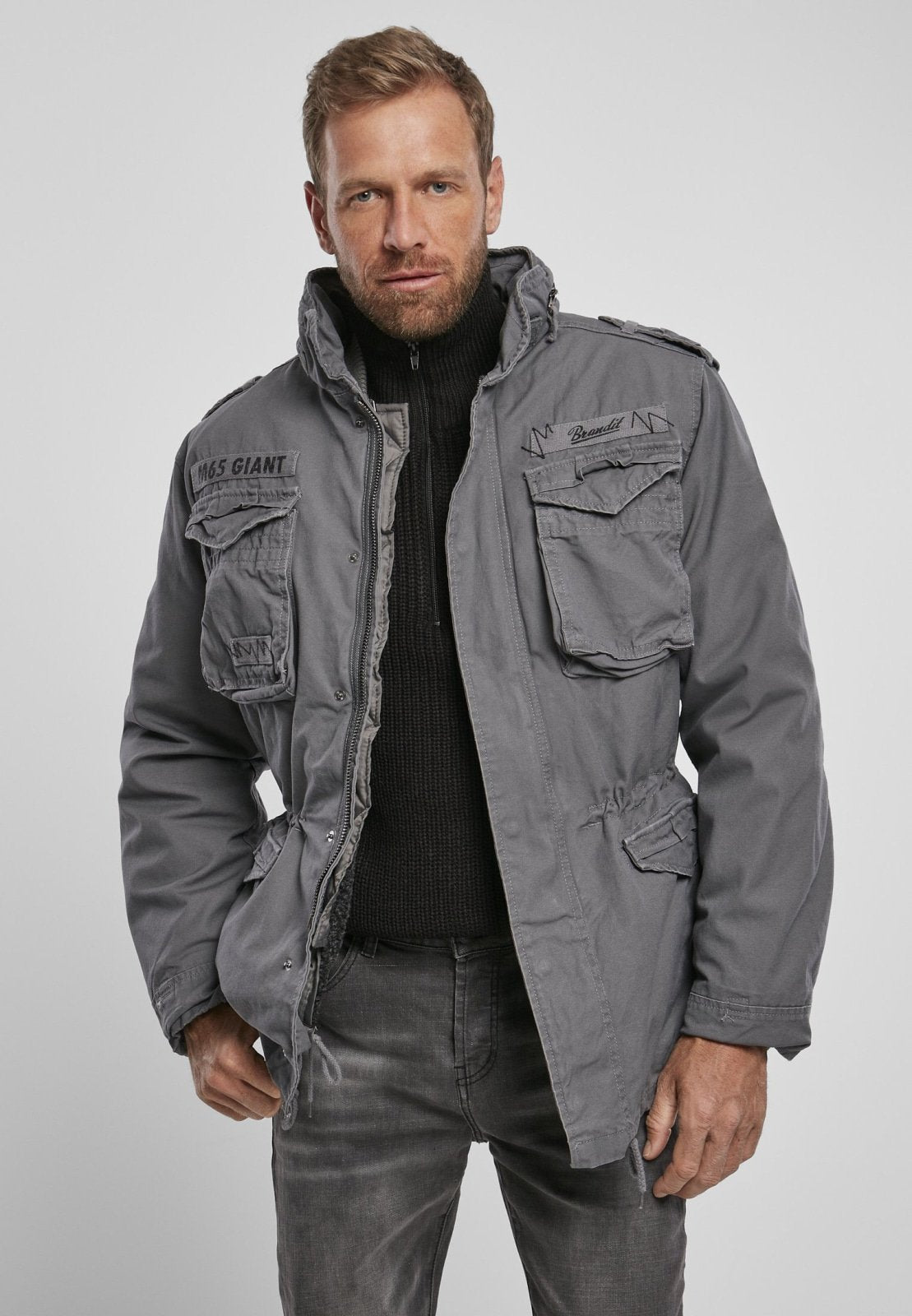 Callisto M65 Giant Heavy Jacket for men in multiple colors, featuring a rugged military-style design and durable fabric.