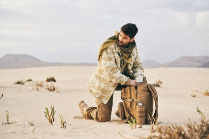 Callisto M65 Giant Heavy Jacket for men, durable military-style outerwear with large fit, brandit and Norvine branding visible.