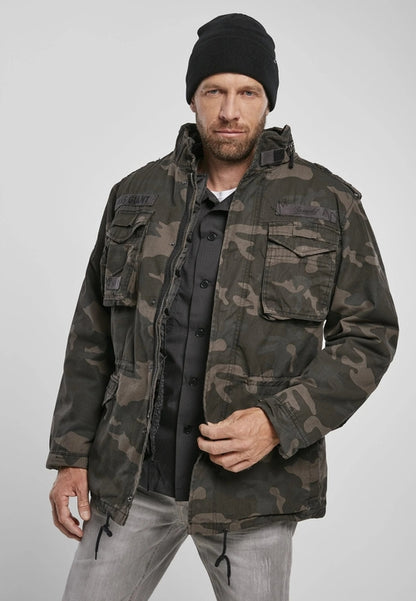Callisto M65 Giant Heavy Jacket for men, durable military-style outerwear in olive green with multiple pockets and rugged design.