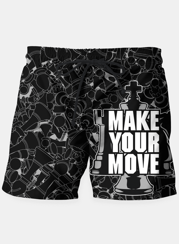 Sky Felix Make Your Move Chess Shorts T-shirt featuring chess-themed graphic design on soft fabric.