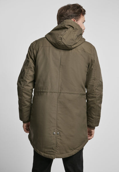 Callisto Marsh Lake Parka jacket with heavy Norvine 501 fabric, featuring a warm winter coat with hood and durable outdoor design.