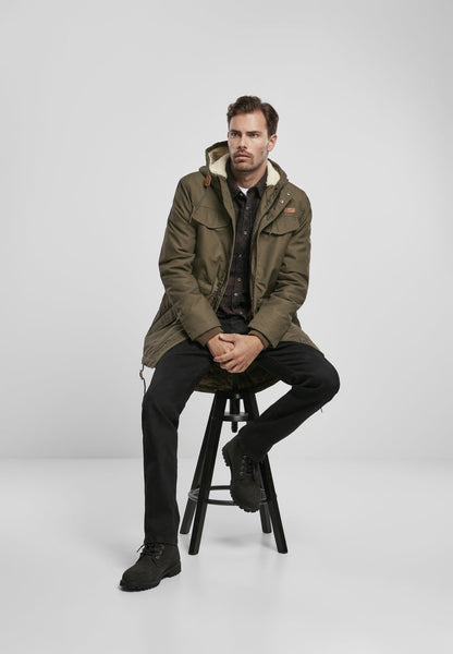 Callisto Marsh Lake Parka Jacket, a heavy winter coat with a hood, designed for warmth and outdoor wear, shown in the image.