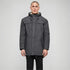 Callisto Marsh Lake Parka Jacket, a heavy-duty winter jacket with a hood, displayed on a hanger.