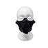 Kyanite black sport fashion mask with valves, 2020 style, designed as a breathable accessories mask for active wear.