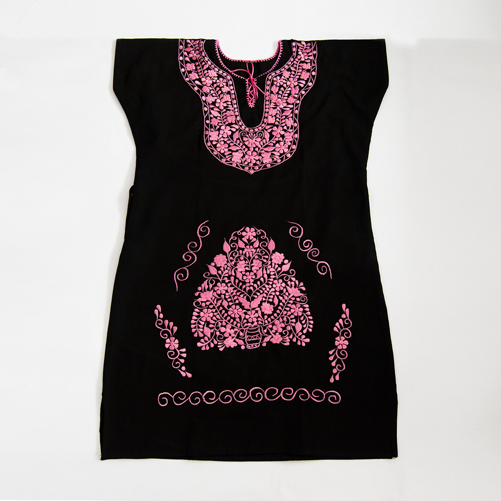 Violet Athena embroidered ethnic folk dress for women with colorful traditional patterns and intricate handmade embroidery.
